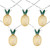 LED Pineapple Indoor Outdoor Patio Light Set - 3' Clear Wire - 10ct - IMAGE 2
