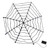 Lighted B/O Spider Web Halloween Decoration - Purple LED Lights - 31.5" - Black - IMAGE 3