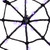 LED Lighted Spider Web Halloween Decoration - 31.5" - Black - Purple Lights