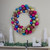 Rainbow 2-Finish Shatterproof Ball Christmas Wreath - 24" - Multicolor - Unlit - IMAGE 2