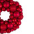 Red Hot 3-Finish Shatterproof Ball Christmas Wreath - 13-Inch, Unlit - IMAGE 3