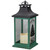 LED Candle With Christmas Tree Lantern - 12" - Green and Black - IMAGE 4