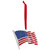 American Flag with European Crystals Patriotic Ornament - 3.25" - IMAGE 3