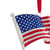 American Flag with European Crystals Patriotic Ornament - 3.25" - IMAGE 4