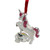 3.25" Silver Plated Dream Big Unicorn with European Crystals Christmas Ornament - IMAGE 2