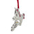3.25" Silver Plated Dream Big Unicorn with European Crystals Christmas Ornament - IMAGE 4
