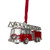 Plated Fire Truck with European Crystals Christmas Ornament - 3.5" - Red and Silver - IMAGE 2
