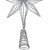 13.75" LED Lighted B/O Silver Glittered Geometric Star Christmas Tree Topper - Warm White Lights - IMAGE 4