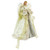 18" Lighted White and Gold Angel in a Dress Christmas Tree Topper - Warm White Lights - IMAGE 2