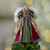 18" Green and Brown Angel in a Dress Christmas Tree Topper - Unlit - IMAGE 2