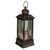 LED Snowman Family Brushed Christmas Lantern Snow Globe - 11" - Black and Gold - IMAGE 4