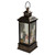 LED Snowman Family Brushed Christmas Lantern Snow Globe - 11" - Black and Gold - IMAGE 3