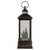 LED Snowman Family Brushed Christmas Lantern Snow Globe - 11" - Black and Gold - IMAGE 5
