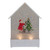 8.25" White and Red House Shaped Christmas Snow Globe - IMAGE 3