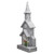 Lighted Snowy Church with Berry Pine Christmas Decoration - 16" - Gray and White - IMAGE 3
