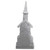 16" Lighted White and Gray Snowy Church Christmas Tabletop Decoration - IMAGE 4