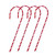 Striped Candy Cane Christmas Outdoor Pathway Markers - 60" - Set of 4 - IMAGE 2
