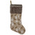 20" Brown Reindeer Christmas Stocking with Faux Fur Cuff - IMAGE 1