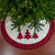 48" White, Red and Black Buffalo Plaid Tree Christmas Tree Skirt - IMAGE 1