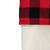 20" Cream White, Red, and Black Buffalo Plaid Tree Christmas Stocking - IMAGE 3