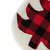 20" Cream White, Red, and Black Buffalo Plaid Tree Christmas Stocking - IMAGE 4