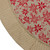 48" Tan and Red Rustic Burlap Poinsettia Christmas Tree Skirt - IMAGE 4