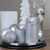 6" LED Silver Glitter Flameless Christmas Décor Candle - IMAGE 2