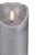 6" LED Silver Glitter Flameless Christmas Décor Candle - IMAGE 4