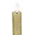 Set 2 Gold Glittered Flameless LED Taper Christmas Candles 11" - IMAGE 3