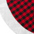 48" Red and Black Buffalo Plaid Christmas Tree Skirt with Faux Fur Trim - IMAGE 4