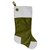 20.5-Inch Green and White Corduroy Christmas Stocking - IMAGE 1