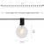 LED G50 Globe Indoor Outdoor Patio Lights - Warm White - 19' Black Wire - 20ct - IMAGE 4