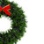 17-Inch Pre-Lit Green Tinsel Artificial Christmas Wreath with Bow - Clear LED Lights - IMAGE 5