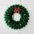 Tinsel Artificial Christmas Wreath with Ornaments and Bow - 17" - Unlit - IMAGE 1