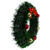 17-Inch Green Tinsel Artificial Christmas Wreath with Bow - Unlit - IMAGE 4