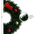 Tinsel Artificial Christmas Wreath with Ornaments and Bow - 17" - Unlit