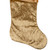 20.5" Gold Etched Velvet Christmas Stocking with Glitter Print and Metallic Trim - IMAGE 5