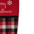 20.5-Inch Red, Black, and White Plaid Christmas Stocking with Fleece Cuff - IMAGE 2