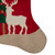 20.5-Inch Red and Green Plaid Christmas Stocking with a Pine Tree and Moose - IMAGE 2