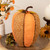 Burlap and Jute Woven Tall Fall Harvest Pumpkin with Berries - 10.5" - Orange and Brown - IMAGE 1