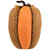 Burlap and Jute Woven Tall Fall Harvest Pumpkin with Berries - 10.5" - Orange and Brown - IMAGE 4