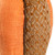 Burlap and Jute Woven Tall Fall Harvest Pumpkin with Berries - 10.5" - Orange and Brown