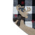 18-Inch Black and White Buffalo Plaid Burlap Reindeer Christmas Stocking - IMAGE 4