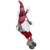 LED Lighted Antlers Fair Isle Sitting Gnome Christmas Figure - 30" - Red and Gray - IMAGE 3