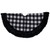 Buffalo Plaid Christmas Tree Skirt - 48" - Black and White - IMAGE 4