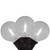 LED G50 Globe Christmas String Lights - Pure White - 10' Black Wire - 10ct - IMAGE 1