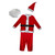 White and Red Santa Claus Men's Christmas Costume Set - Plus Size - IMAGE 3