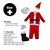 38" Red and White Traditional Santa Claus Men's Christmas Costume Set - Plus Size - IMAGE 3