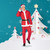 Men's Red and White Santa Claus Christmas Costume Set - Plus Size - IMAGE 1