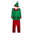 45" Red and Green Men's Elf Costume With a Christmas Santa Hat - Plus Size - IMAGE 4